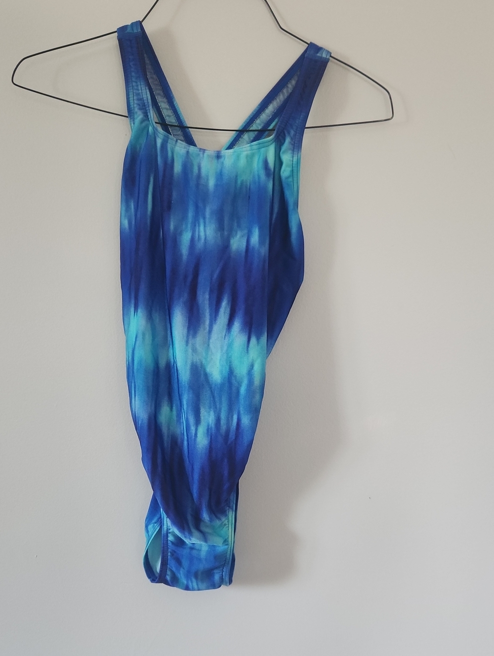 Speedo Blue Tie-Dye Kids One-Piece Swimsuit